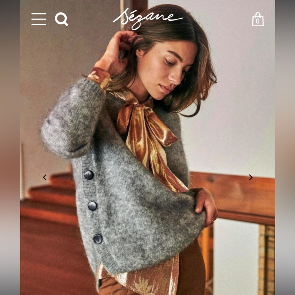 *RARE* sold out Sezane Paul Jumper Sweater in Gray